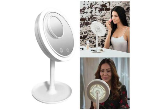Illuminated Makeup Mirror with Fan Illuminated Makeup Mirror with Fan Beauty tools