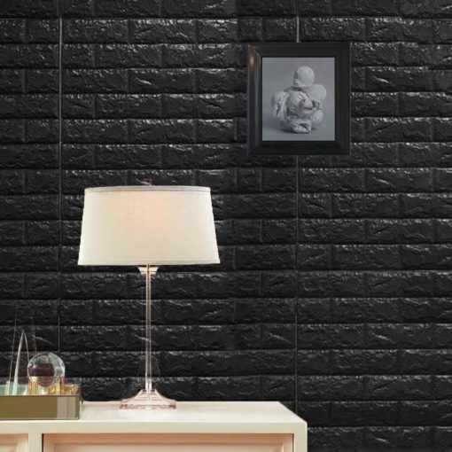 PE Foam 3D Wall Stickers waterproof-Black PE Foam 3D Wall Stickers waterproof-Black Home Decor