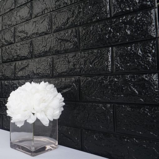 PE Foam 3D Wall Stickers waterproof-Black PE Foam 3D Wall Stickers waterproof-Black Home Decor